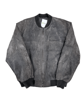 Kurtka Zamszowa Szara Bomberka (xl)